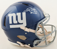 Saquon Barkley Signed Giants Full-Size Authentic On-Field Speed Helmet Inscribed "2019 NFL ROY" (Beckett) at PristineAuction.com
