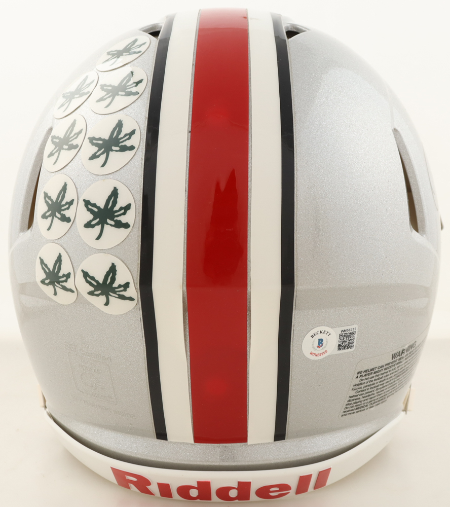 Quinn Ewers Signed Ohio State Buckeyes Full-Size Authentic On-Field Speed Helmet (Beckett) at PristineAuction.com Quinn Ewers Signed Ohio State Buckeyes Full-Size Authentic On-Field Speed Helmet (Beckett) at PristineAuction.com