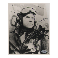 Jack Ilfrey Signed 8x10 Photo WWII P-38 Ace 7.5 Victories (PSA) at PristineAuction.com