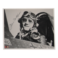 Frank Klibbe Signed 8x10 Photo (AIV) WWII 56th FG Ace 7 Victories at PristineAuction.com