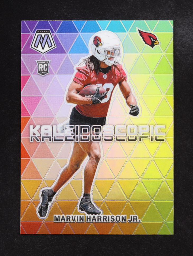 Marvin Harrison Jr. 2024 Panini Mosaic Kaleidoscopic #18 RC at PristineAuction.com Marvin Harrison Jr. 2024 Panini Mosaic Kaleidoscopic #18 RC at PristineAuction.com