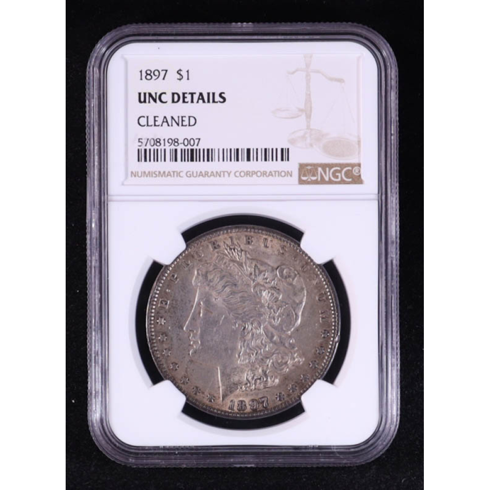 1897 Morgan Silver Dollar (NGC UNC DETAILS) at PristineAuction.com