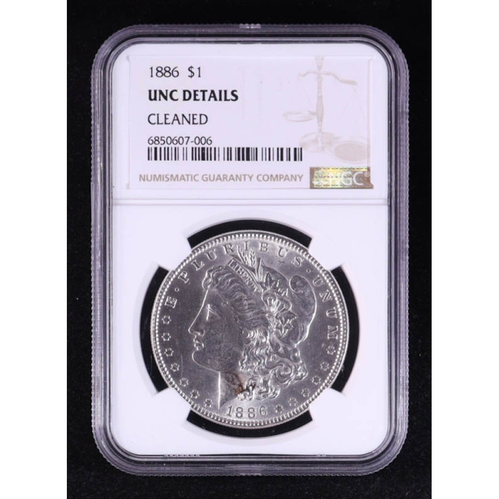 1886 Morgan Silver Dollar (NGC UNC DETAILS) at PristineAuction.com