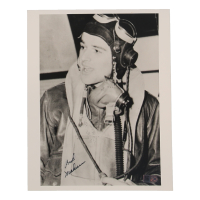 Walker "Bud" Mahurin Signed 8x10 Photo WWII 56th FG Ace 24.25 Victories (AIV) at PristineAuction.com