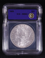 1889 Morgan Silver Dollar (ICG MS63) at PristineAuction.com