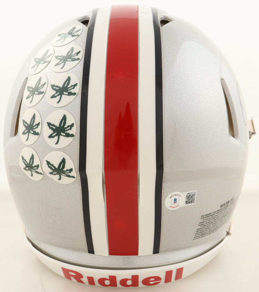 Quinn Ewers Signed Ohio State Buckeyes Full-Size Authentic On-Field Speed Helmet (Beckett) at PristineAuction.com Quinn Ewers Signed Ohio State Buckeyes Full-Size Authentic On-Field Speed Helmet (Beckett) at PristineAuction.com