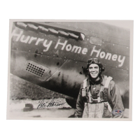 Richard "Pete" Peterson Signed WWII 357th FG Ace P-51 Hurry Home Honey (PSA) 15 1/2 Aerial Victories at PristineAuction.com