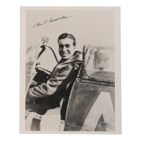 Steve Pisanos Signed 8x10 Photo WWII 4th FG Ace 10 Victories (PSA) at PristineAuction.com
