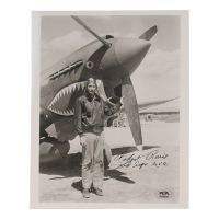 Robert Raine Signed 8x10 Photo WWII AVG Flying Tiger Pilot (PSA) at PristineAuction.com