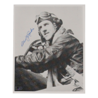 Robert Rankin Signed 8x10 Photo WWII 56th FG Ace 10 Victories (AIV) at PristineAuction.com