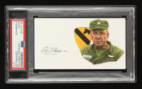 Ed Freeman Signed Cut Signature with Portrait (PSA) Vietnam MOH Recipient at PristineAuction.com