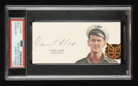 Marcel Albert Signed Cut Signature with Portrait (PSA) WWII France Ace 23 Victories at PristineAuction.com