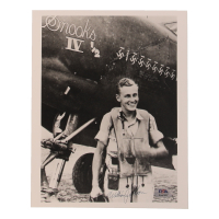 William Sloan Signed 8x10 Photo WWII 82nd FG Ace 12 Victories (PSA) at PristineAuction.com