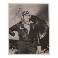 James Swett Signed 8x10 Photo WWII VMF-221 Ace 15.5 Victories (AIV) at PristineAuction.com