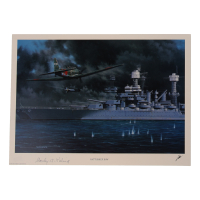 Stanley Kalina Signed 'Battleship Row' 11.5x16 Lithograph (AIV) at PristineAuction.com