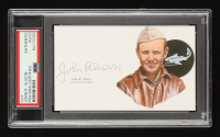 WWII AVG Flying Tiger John Alison Signed Signed Cut with Portrait (PSA) at PristineAuction.com