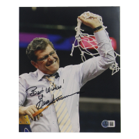 Geno Auriemma Signed UConn Huskies 8x10 Photo Inscribed "Best Wishes!" (Beckett) at PristineAuction.com