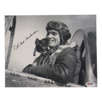 CE Bud Anderson Signed 8x10 Photo (PSA) WWII 357th FG Triple Ace at PristineAuction.com