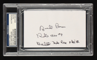 Bill Bower Signed Index Card (PSA) WWII Doolittle Raiders Pilot Plane #12 at PristineAuction.com