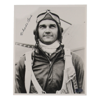Charlie Bond Signed 8x10 Photo (AIV) WWII AVG Flying Tiger Ace 7 Victories at PristineAuction.com