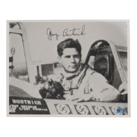 George Bostwick Signed 8x10 Photo WWII 56th FG 8 Victories (AIV) at PristineAuction.com