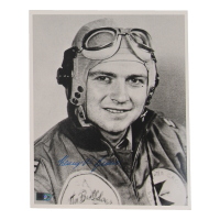 Henry Brown Signed 8x10 Photo WWII Ace (AIV) 14.2 Aerial Victories P-51 "Hun Hunter from Texas" at PristineAuction.com