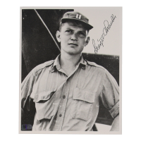 George Chandler Signed 8x10 Photo WWII 347th FG Ace 5 Victories (AIV) at PristineAuction.com
