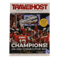 Brad Marchand Signed 2025 Travelhost Magazine (Marchand) at PristineAuction.com