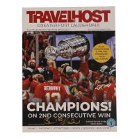 Brad Marchand Signed 2025 Travelhost Magazine (Marchand) at PristineAuction.com
