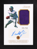 Randall Cunningham 2024 Keepsake Sports Edition Gem Patch Authentic Autographs #GPA 09/50 at PristineAuction.com