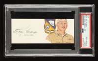 Butch Voris Signed Cut Signature with Portrait (PSA) WWII Ace & Blue Angels Founding Officer at PristineAuction.com