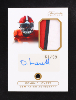 Dominic Lovett Keepsake Sports Edition Gem Patch Autographs Relic Authentic #GPADL1 61/99 at PristineAuction.com