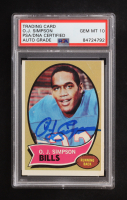 O. J. Simpson Signed 1970 Topps #90 RC (PSA | Autograph Graded 10) at PristineAuction.com