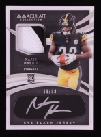 Najee Harris 2021 Immaculate Collection Immaculate Rookie Eye Black Autograph Jerseys #9 RC #48/99 at PristineAuction.com