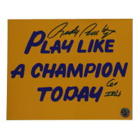 Rudy Ruettiger Signed Notre Dame Fighting Irish 8x10 Photo Inscribed "Go Irish" (Ruettiger) at PristineAuction.com
