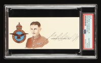WWI Ace George Vaughn Jr. Signed Signed Cut with Portrait (PSA) at PristineAuction.com