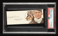 Robert Johnson Signed Index Card (PSA) WWII 56th Fighter Group P-47 Ace 27 Victories at PristineAuction.com