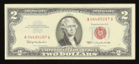 1963 U.S. $2 Legal Tender Note, Red Seal - Fr.1513 (AA Block) at PristineAuction.com
