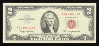 1963 U.S. $2 Legal Tender Note, Red Seal - Fr.1513 (AA Block) at PristineAuction.com