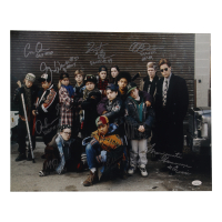 "The Mighty Ducks" 16x20 Photo Cast Signed By (10) with Brandon Adams, Jane Plank, Matt Doherty, Aaron Schwartz with Character Inscriptions (JSA) at PristineAuction.com