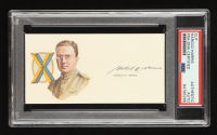 Harold Harris Signed Cut Signature with Portrait (PSA) WWI Aviator at PristineAuction.com