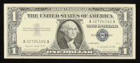 1957-A U.S. $1 Silver Certificate, Blue Seal - Fr.1620 (NA Block) at PristineAuction.com