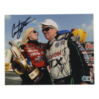 Courtney Force & John Force Signed 8x10 Photo Inscribed "16X" (Beckett) at PristineAuction.com