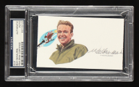 WWII Ace Walker "Bud" Mahurin Signed Cut Signature with Portrait (PSA) WWII 56th FG Ace 20 Victories at PristineAuction.com