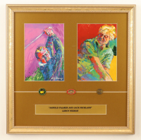 "Arnold Palmer and Jack Nicklaus" by Leroy Neiman Custom Framed Art Print Display at PristineAuction.com