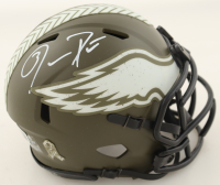 Jason Peters Signed Eagles Salute To Service Alternate Speed Mini Helmet (Beckett) at PristineAuction.com