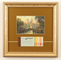 "Disneyland" by Thomas Kinkade Custom Framed Art Print Display at PristineAuction.com
