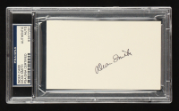 Dean Smith Signed Index Card (PSA) North Carolina Tarheels Coach at PristineAuction.com