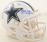 Bob Lilly & Randy White Signed Cowboys Alternate Speed Mini Helmet Inscribed "Mr. Cowboy" & "HOF 94" (Beckett) at PristineAuction.com