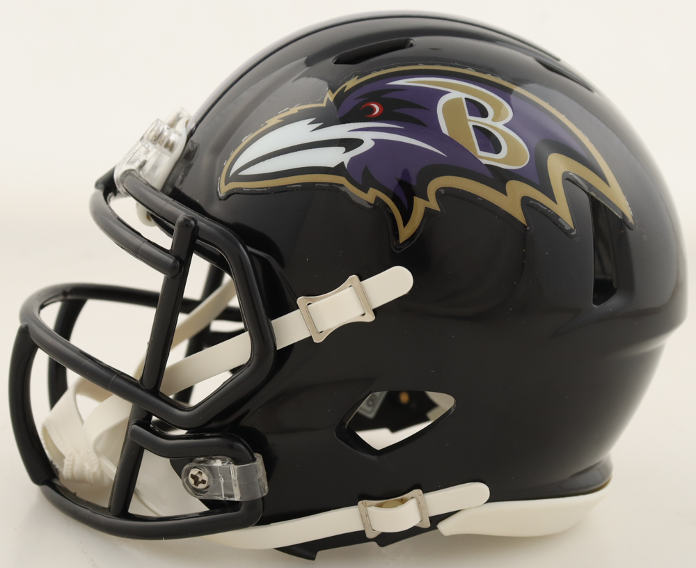 Terrell Suggs Signed Ravens Mini Speed Helmet (Beckett) at PristineAuction.com Terrell Suggs Signed Ravens Mini Speed Helmet (Beckett) at PristineAuction.com